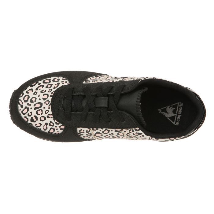 LE COQ SPORTIF Baskets Bolivar Leopard Fille Noir Rose Cdiscount Chaussures