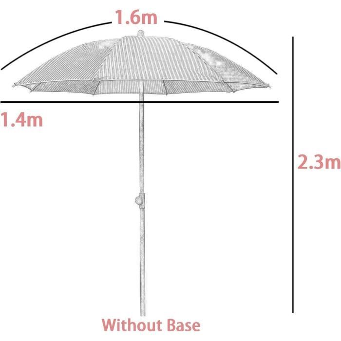 Housse De Protection Transparente Pour Parasol Déporté - Ø100x225 Cm | Résistante UV
