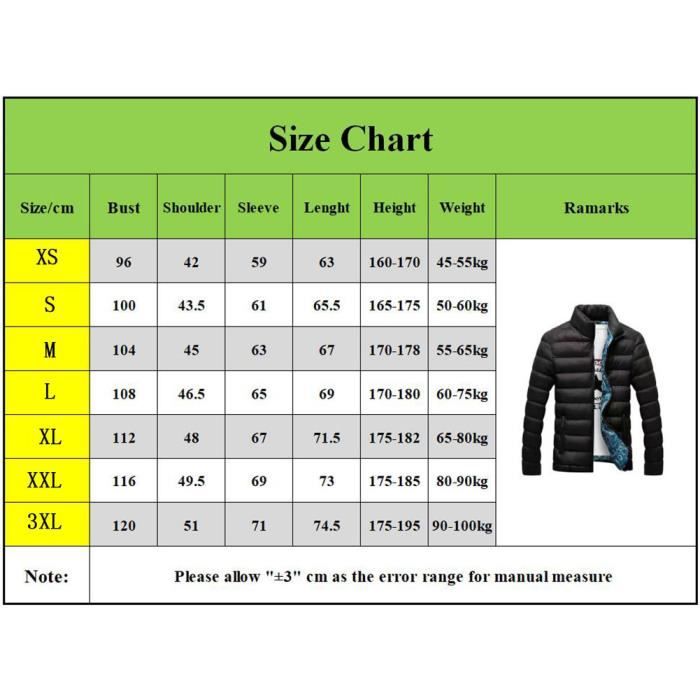 Doudoune Homme Hiver D contract e Chaud Doudoune L g re Manche