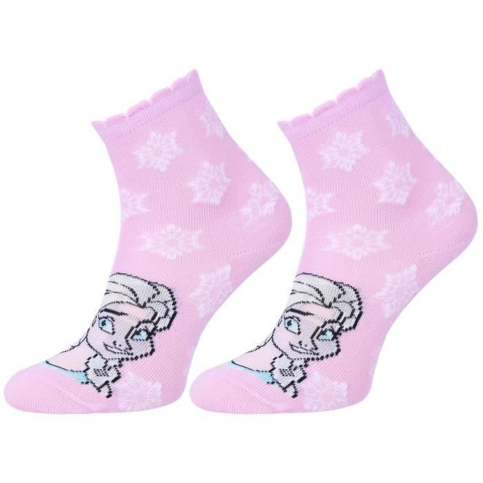 Chaussettes roses pour filles LA REINE DES NEIGES FROZEN Disney Rose Cdiscount Pret a Porter