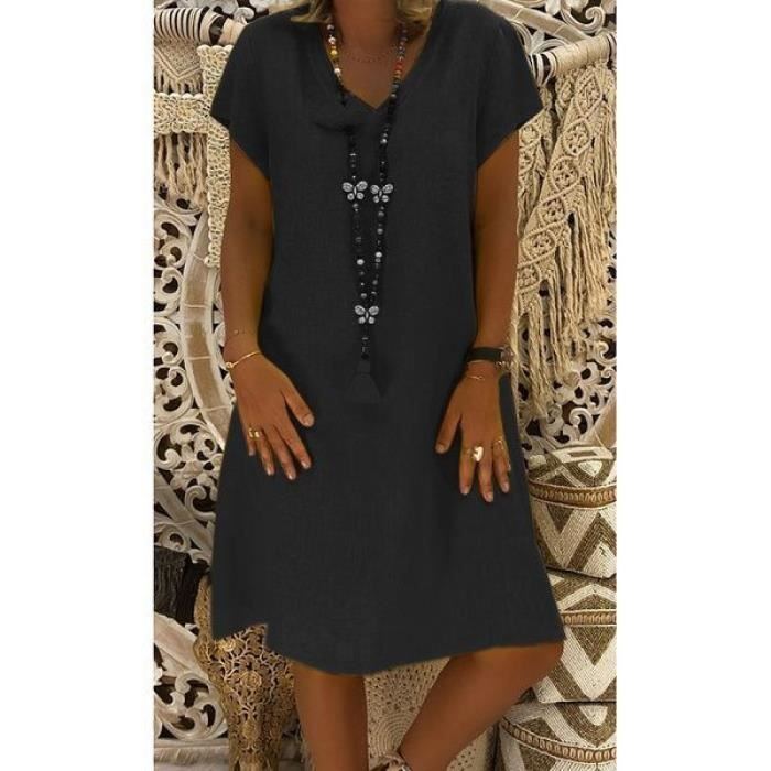 Robe ete coton grande taille discount