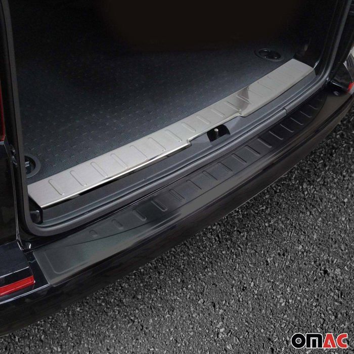 OMAC Protection Seuil Coffre Pare-Chocs VW T6 Transporter 2015-2024 ABS Brillant - Acier Inox