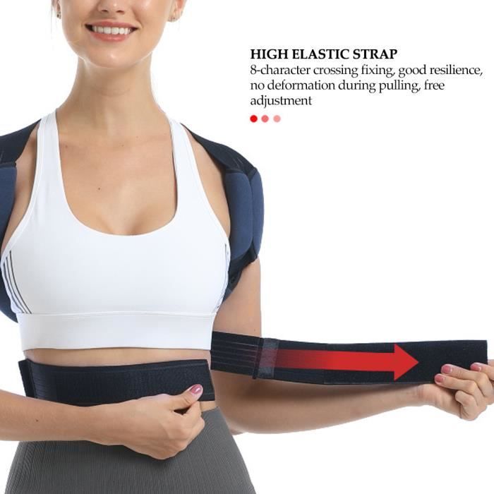 Correcteur De Posture Redresseur De Dos Pour Femmes Et Hommes - Taille L Rose