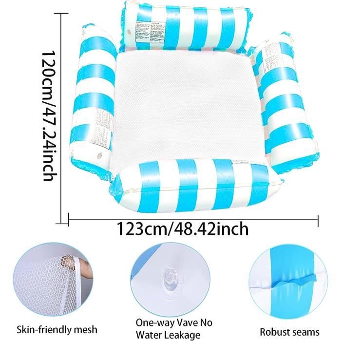 KeWin-Hamac gonflable 4 en 1 pour adultes et enfants - Pour l'été, la KeWin-Hamac gonflable 4 en 1 pour adultes et enfants - Pour l'été, la