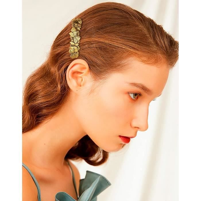 Barrette à Cheveux Femme En Métal Argenté - Forme Symbole Infini - Style Minimaliste Et Universel - Cadeau Idéal - 5