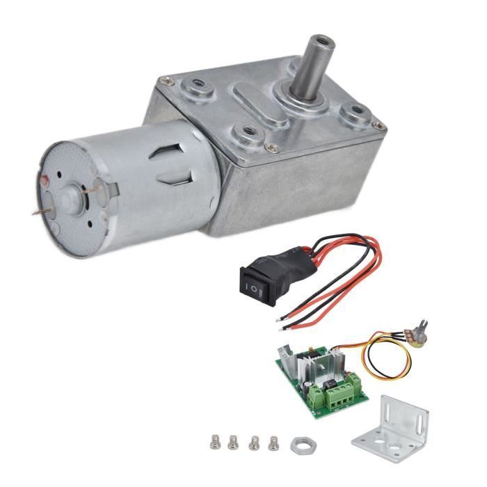 Motoréducteur DC 6V 120 RPM – 80mA – Arbre 4mm – 68x25mm – Pour Robot, Voiture DIY, Rideau Automatique, Coffre-fort