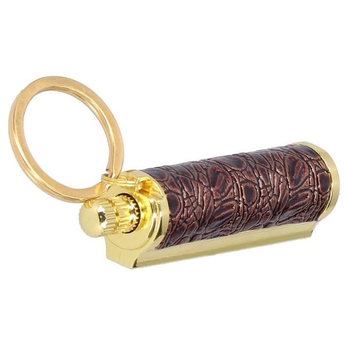 Lot De 2 Briquets Allumettes Avec Porte-clés, Rechargeables Au Kérosène, Style Rétro, Métal Solide, Pour Camping, Randonnée Ou Survie (sans Essence)