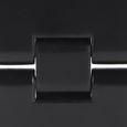 DUOKON 4 pièces en alliage de zinc noir charnière de volet de porte charnière de table pour accessoire de matériel d'armoire-2