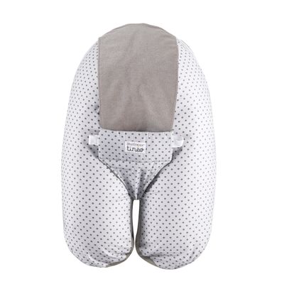 Coussin D'allaitement Polyvalent Bébé - 100% Coton - Aide Pour Biberon, Temps Sur Le Ventre Et Position Assise - Housse Amovible Lavable - 5