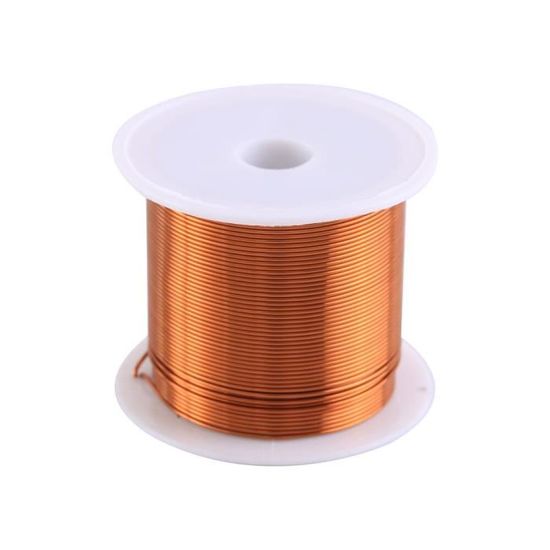 Câble-fil,câble en cuivre, fil magnétique, fil d'enroulement en cuivre  émaillé, bobine de fil de cuivre- 0.8mm 10m meter - Cdiscount Bricolage