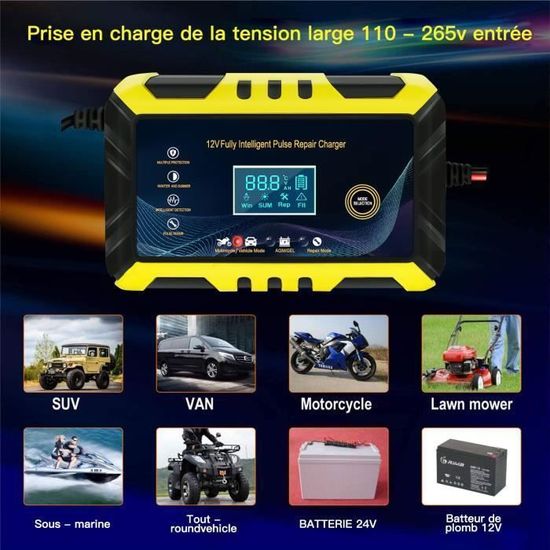 Klaxon électrique 6V Pour Voiture, Moto, Camion - Noir, Métal Et ABS - Remplacement Facile, étanche
