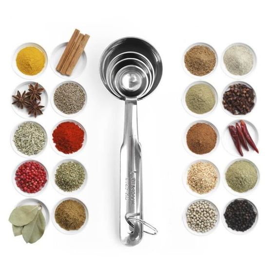 5 Pièces Cuillères Doseuses Cuillère à Mesurer En Plastique Pour Grains 5 Pièces Cuillères Doseuses Cuillère à Mesurer En Plastique Pour Grains