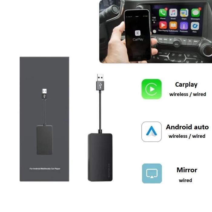 Adaptateur filaire - Clé USB pour Apple Carplay sans fil, Lecteur