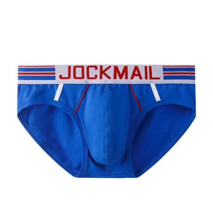 Slip Pour Homme de sexy marque de personnalite a la mode de hanche demi paquet Bleu Bleu Cdiscount Pret a Porter