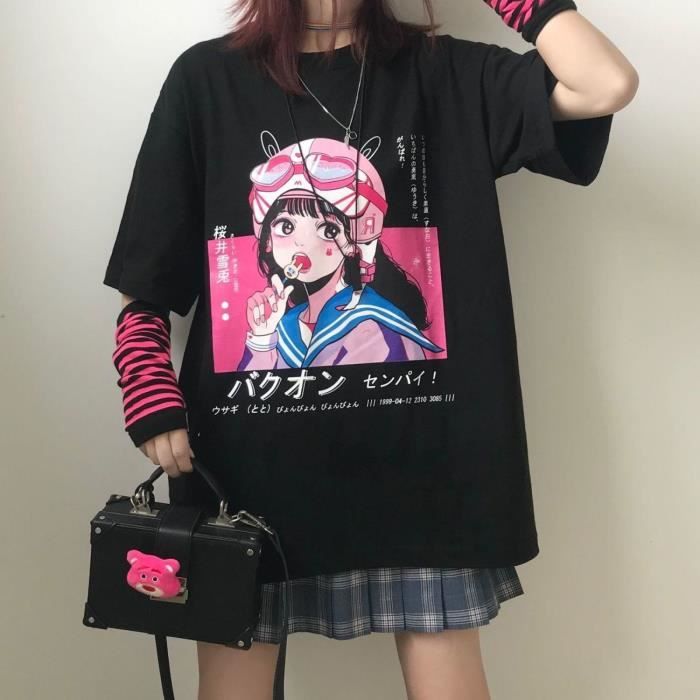 Tee shirt manga fille store