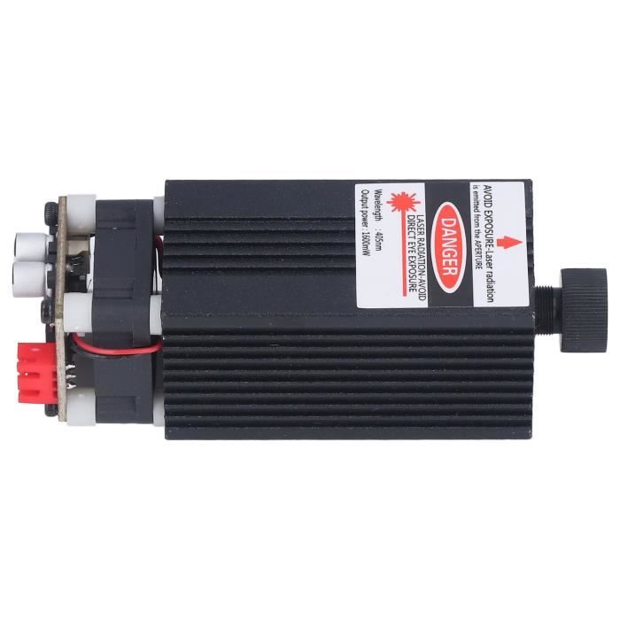 Qiilu Module de découpe laser CNC Module de découpe laser 405nm 1600mW ...