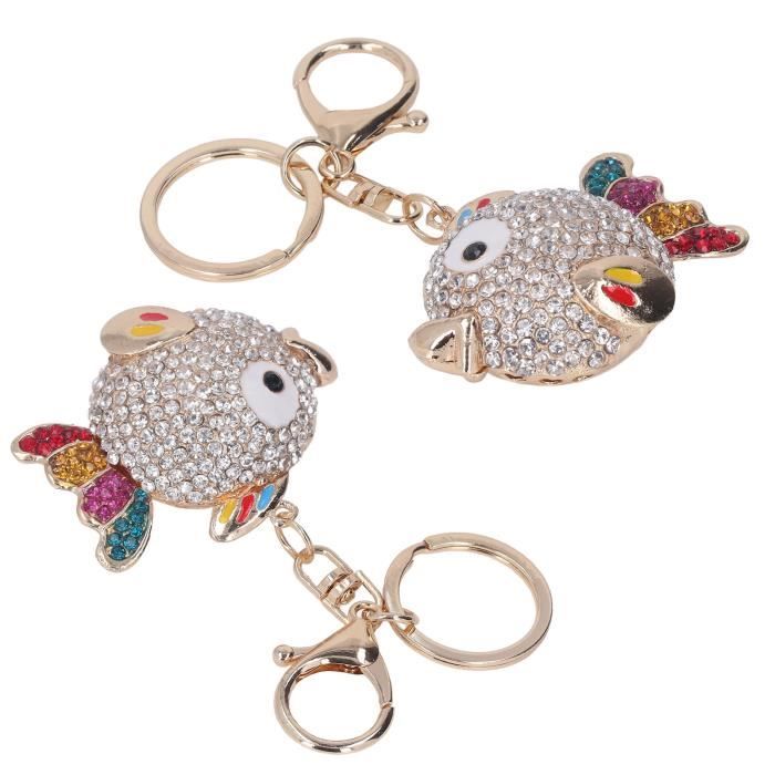 SALUTUYA porte-clés poisson strass Poissons Porte-clés Poissons de ...