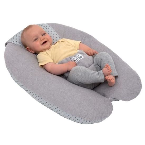 Tineo Multirelax Coussin De Maternite Evolutif Eponge Gris Et Pois Cdiscount Puericulture Eveil Bebe