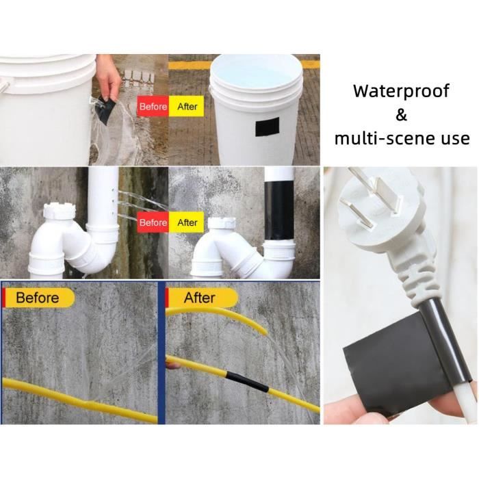 Ruban adhésif étanche pour le bain en PVC, bande de réparation de fuites, ruban  adhésif pour conduits d'isolation, 150cm - AliExpress