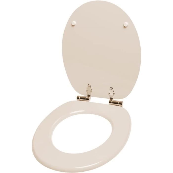 Abattant WC frein de chute soft close - Grande sélection de abattants wc  unis - Finition de haute qualité (Beige) : : Bricolage