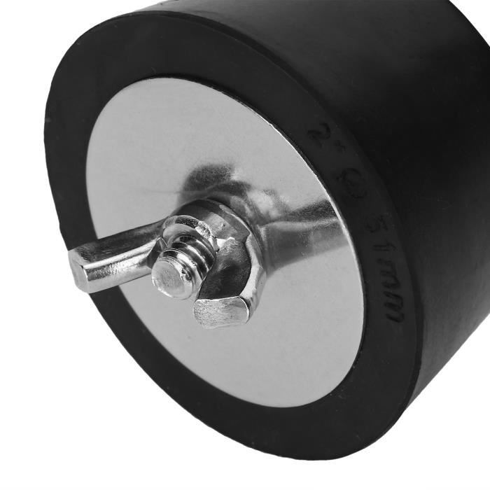 2 Bouchons En Caoutchouc 150 Mm (6 Pouces) - Protège-filetage Pour Tubes, Pieds De Meuble, Vis - Souple Et Durable - Noir - 9