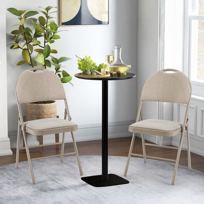 RELAX4LIFE Lot De 2 Chaise De Jardin Pliante Avec Dossier&Accoudoirs&Siège Respirant Pour