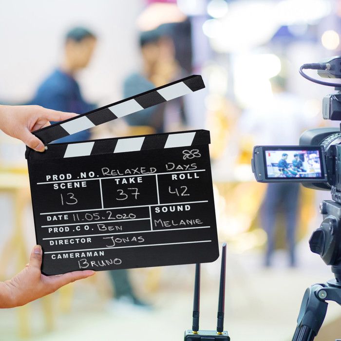 Clap Cinema Acrilico 30 X 25 Cm Con Magneti – Accessorio Per Produzioni Video E Foto