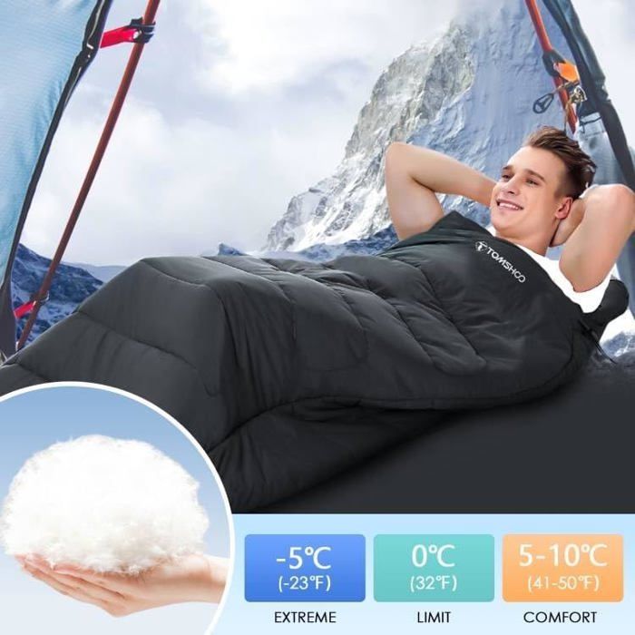 Sac de couchage 2 personnes coton on sale