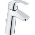GROHE Mitigeur lavabo Eurosmart 2339310E - Bec fixe - Limiteur de température - Economie d'eau - Taille M-0