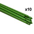 Lot de 10 tuteurs pour plantes et légumes - SUAN - 150 cm - Fer revêtu de polyéthylène-0