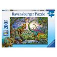 Puzzle Enfant Classique - Ravensburger - Royaume Dinosaures - 200 Pièces XXL-0
