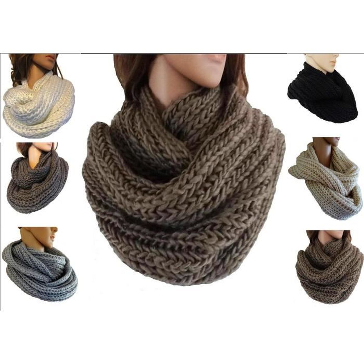 mieux bon out x dessin de mode Echarpe en rond Snood Taupe Marron double tour homme & femme ... mieux bon out x dessin de mode Echarpe en rond Snood Taupe Marron double tour homme & femme ...