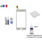 ITECHFRANCE VITRE TACTILE SAMSUNG GALAXY GRAND PRIME SM-G531 ET DUOS BLANC ADHESIF DISSOLVANT LINGETTES POUR REPARER VOTRE ECRAN LCD KIT OUTILS