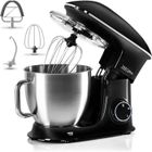 Robot pâtissier ZEEGMA Planeet Chef - 6,5 L - 2200W - Accessoires revêtus de téflon - Régulation de vitesse en 7 étapes - Noir