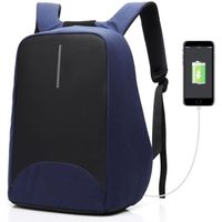 CoolBEEL Sac à dos avec Charge USB Résistant à l'eau Unisexe Bleu