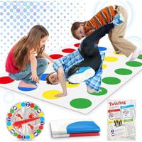 Twister Jeux pour Enfants, Tapis de Jeu d'Équilibre Jeu de Societe Fun D'equilibre Twister Jeu de Famille