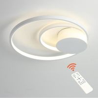 Glamaris Plafonnier LED Dimmable 24W 2700LM Lumière Réglable Télécommande Lampe Plafond pour Salle de Bain Chambre Cuisine