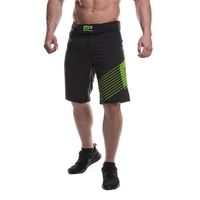 Short de sport Musclepharm pour homme imprimé - Noir/vert - Multisport