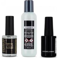 Kit Ongle Cleaner + Primer + Twin Coat Base Top pour vernis semi-permanent