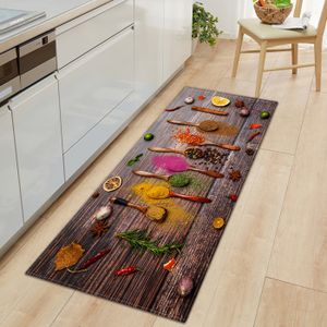 Tapis De Cuisine En L Antidérapant Devant L'évier – Design Floral – 100 X 150 Cm – Absorbant Et Lavable