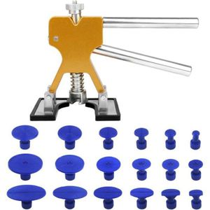 Sysdisen Kit Débosselage Carrosserie Sans Peinture - Ventouse + Pistolet à Colle Chaud Pour Réparer Facilement Les Bosses De Voiture