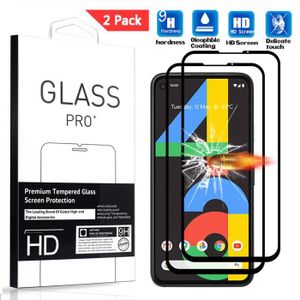 TAURI 3 Pièces Verre Trempé Compatible avec Google Pixel 4A Protection écran 9H Dureté sans Bulles Installation Facile Cadre d'Alignement HD Ultra Transparent Glass 