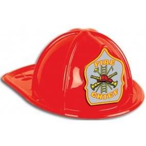 CHAPEAU - PERRUQUE Casque de pompier rouge adulte - Marque - Modèle -