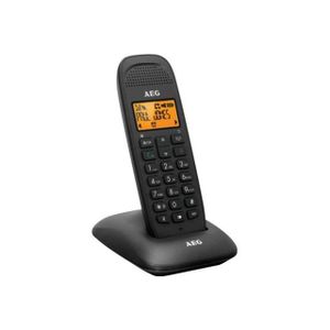 Téléphone fixe Téléphone sans fil AEG Voxtel D81 - Noir - Réperto