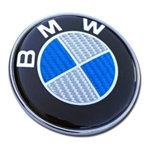 INSIGNE MARQUE AUTO Capot Emblème 82 mm pour BMW Emblème effet fibre c