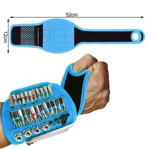 Bracelet magnétique avec aimants puissants, cadeaux d'outils avec 15  aimants pour tenir des vis / clous / perceuse, bricolage outil de ceinture  d'outils Carpenter
