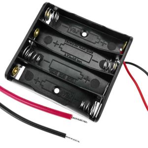 PILES CableMarkt - Porte-piles en série pour quatre piles AAA LR03 1,5V