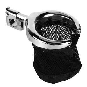 Guidon de porte-gobelet de moto support de boisson deau Gadgets de moto La plupart des véhicules de motos avec guidon de 7/8-1 pouces pour les vélos Bleu 