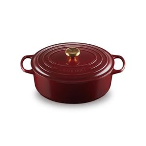 Cocotte Le Creuset Ovale 27 Cm - Cerise - Fonte émaillée - Pour Tous Feux