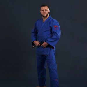 KIMONO Kimono de Judo Superstar 750 Gr - Fighting Films - Approuvé IJF - Bleu - Taille 190cm